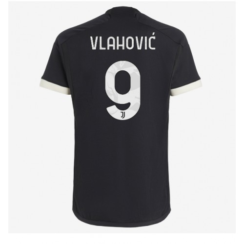 Fotbalové Dres Juventus Dusan Vlahovic #9 Alternativní 2023-24 Krátký Rukáv